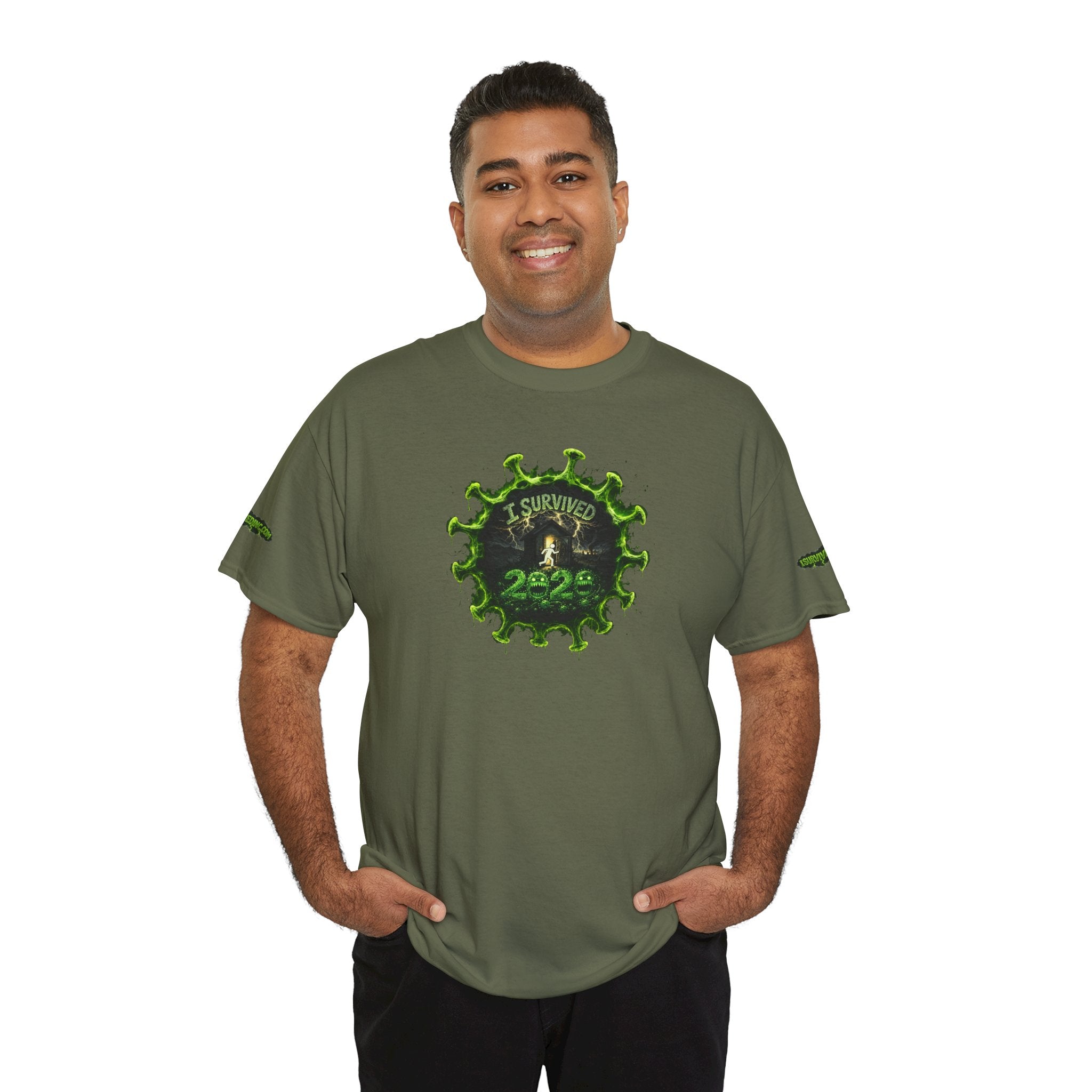 I Survived 2020 — PANDEMIC S1:E4: Director's Cut Special Edition "Mask Madness" Unisex Heavy Cotton Tee