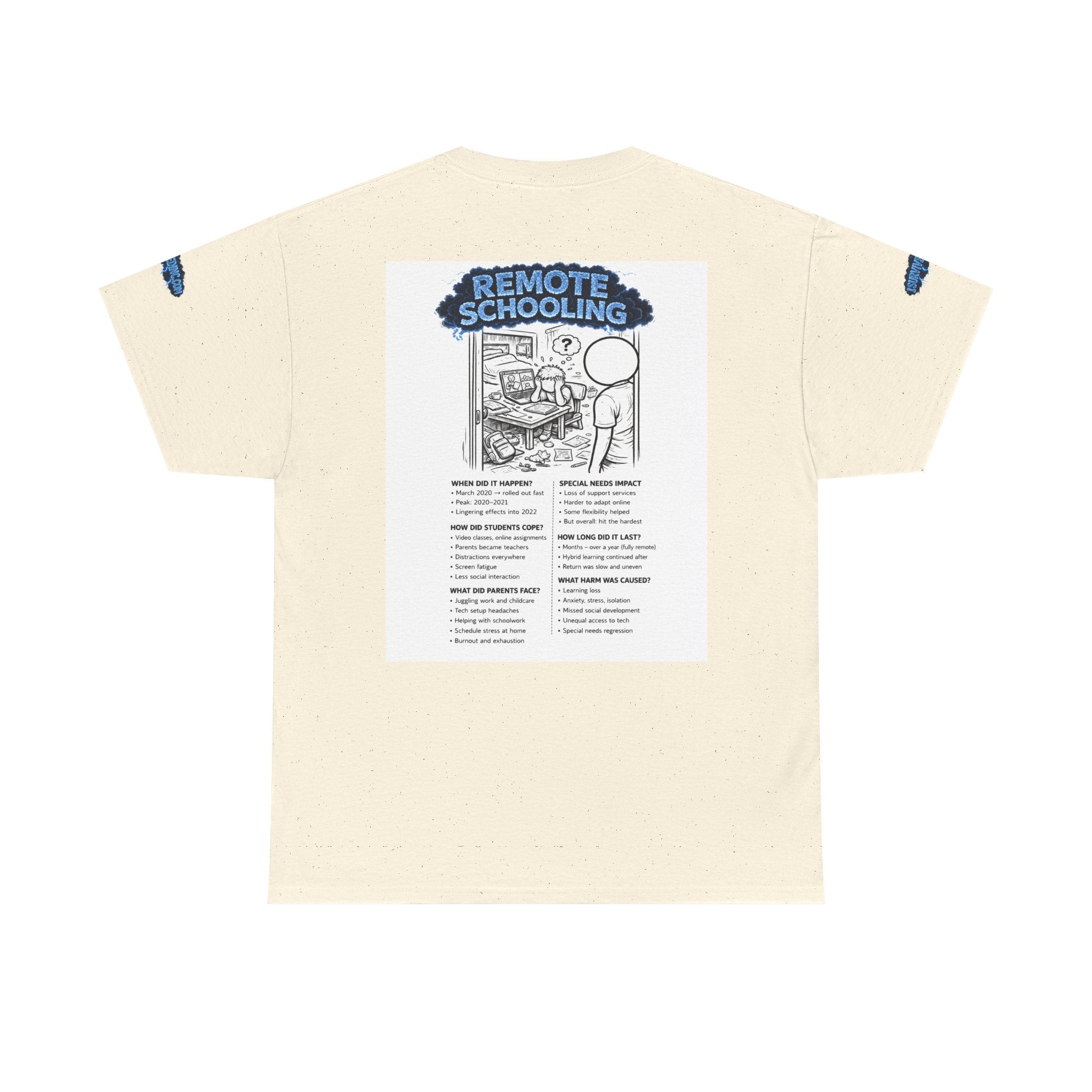 I Survived 2020 — Director's Cut S3:E3 "Remote Schooling" | Lockdown Edition Documentary Unisex Heavy Cotton Tee (SPECIAL EDITION)