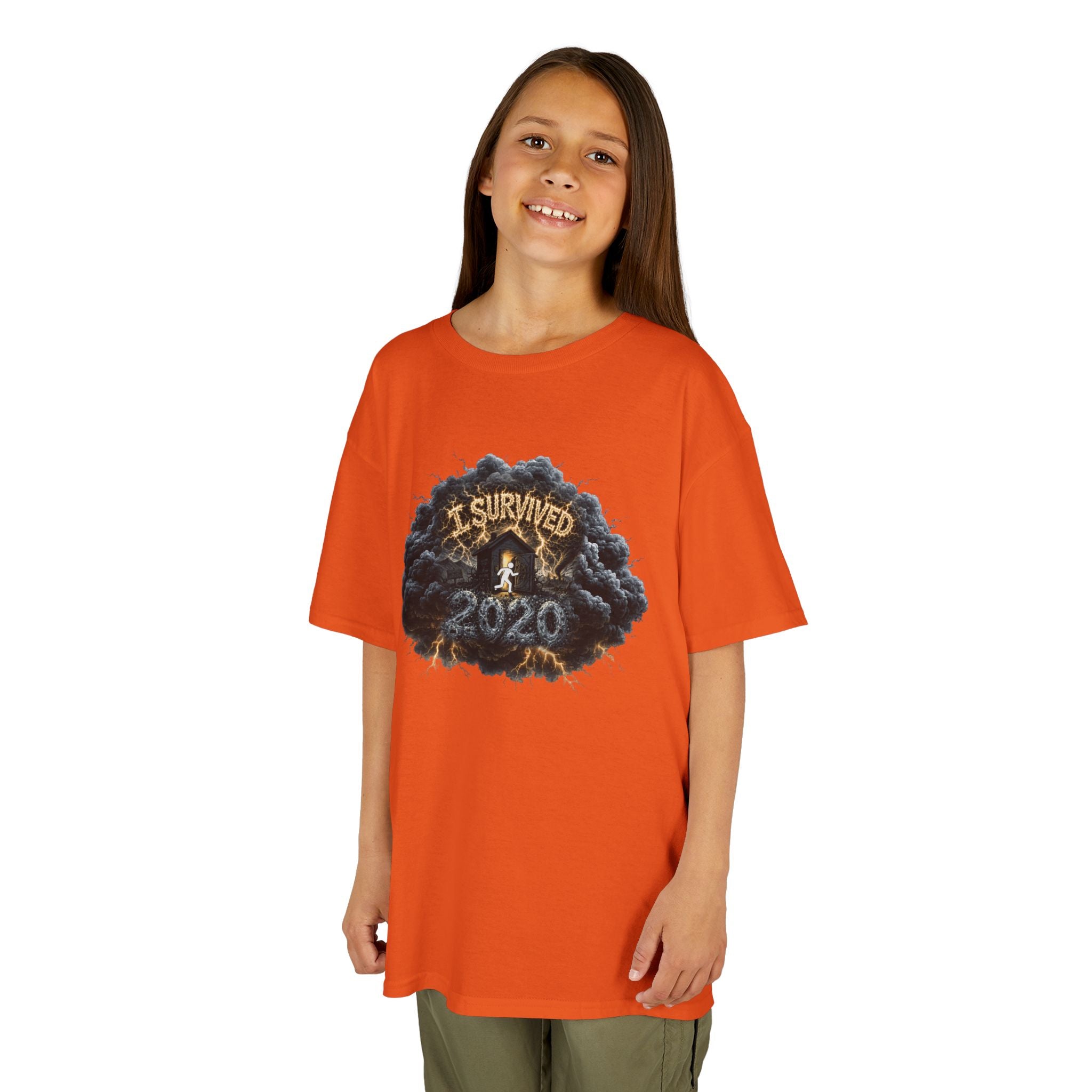 I Survived 2020 — Director's Cut Original Design Teaser Tee | Season 1 Premiere Drop Kids Heavy Cotton™ Tee
