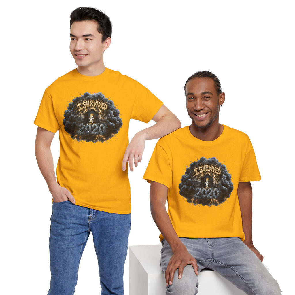 I Survived 2020 — Director's Cut Original Design Teaser Tee | Season 1 Premiere Drop Unisex Heavy Cotton Tee