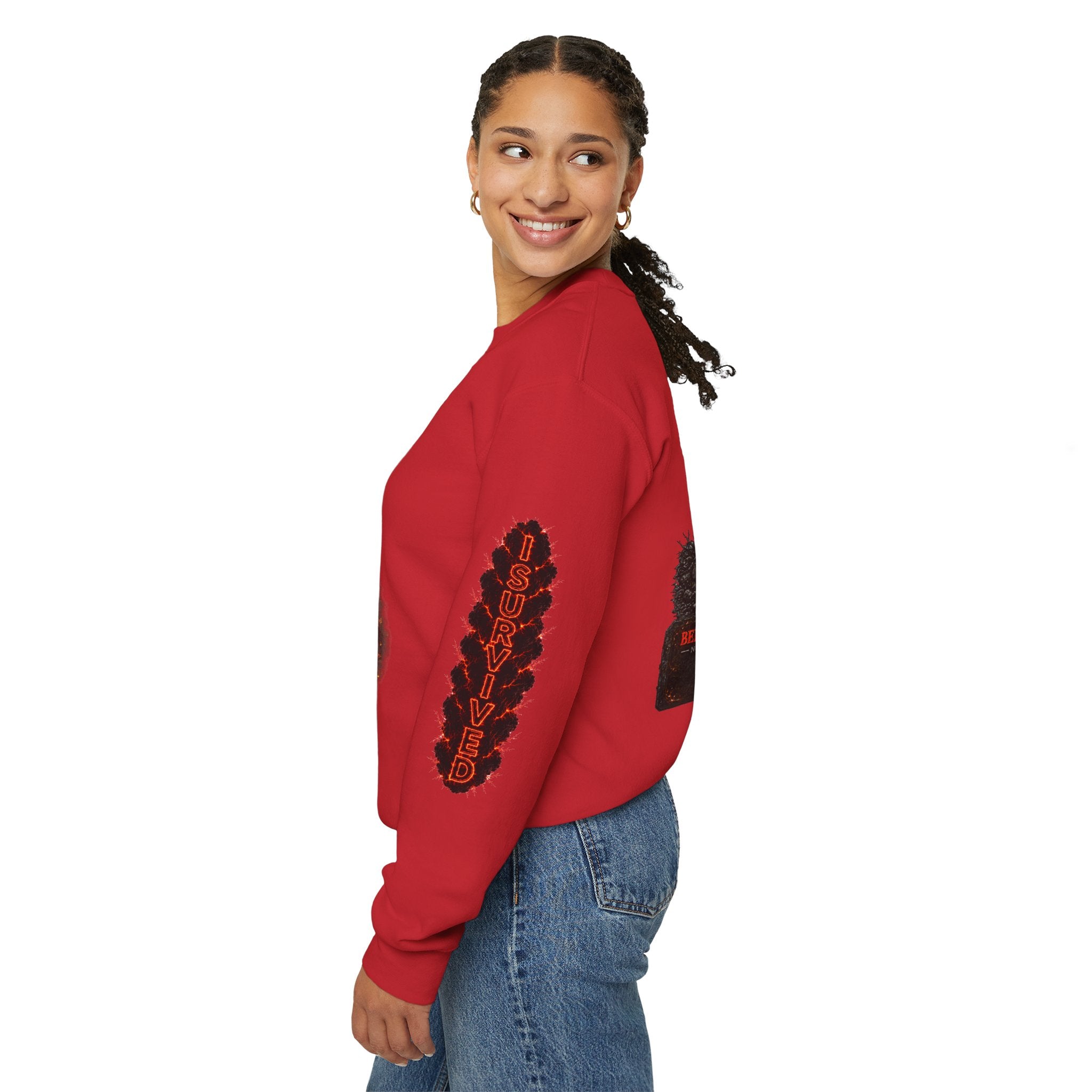I Survived 2020 — Director's Cut S2:E1 "Berry Creek" | Wildfire Edition Memorial Unisex Heavy Blend™ Crewneck Sweatshirt