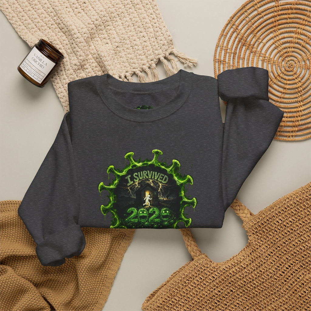 I Survived 2020 — PANDEMIC S1:E1: Director's Cut "COVID-19: The Coronavirus" Unisex Heavy Blend™ Crewneck Sweatshirt