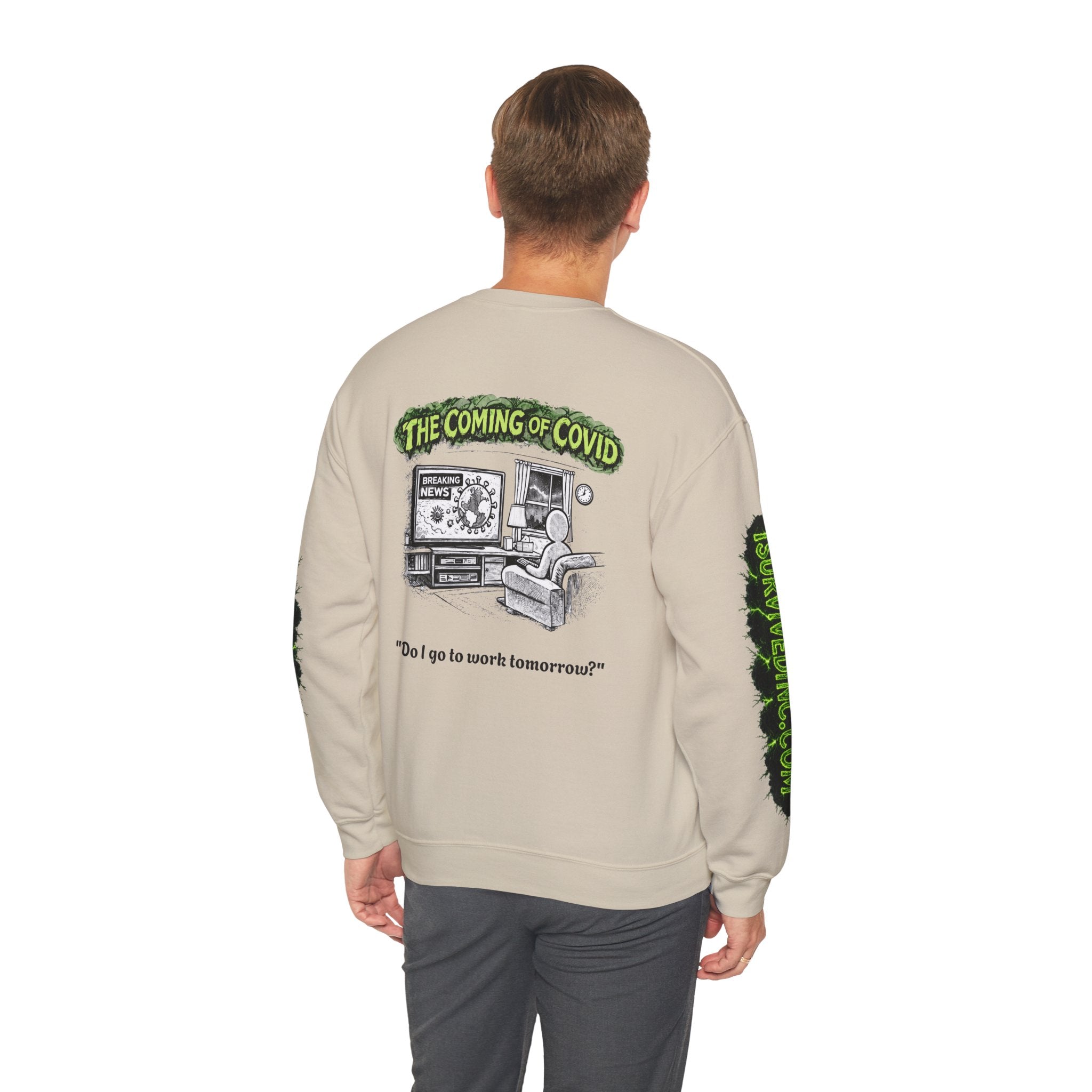 I Survived 2020 — S1:E2 "The Coming of COVID" | Pandemic Edition Unisex Heavy Blend™ Crewneck Sweatshirt