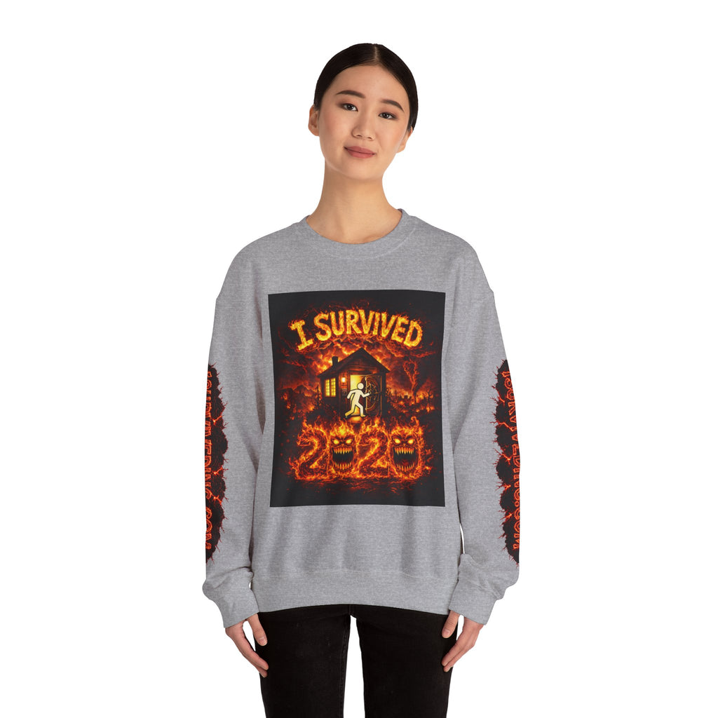I Survived 2020 — S2:E4 "Western U.S. Wildfire Season" | Mid-Season Finale Pt. 1 | Wildfire Edition Memorial Unisex Heavy Blend™ Crewneck Sweatshirt