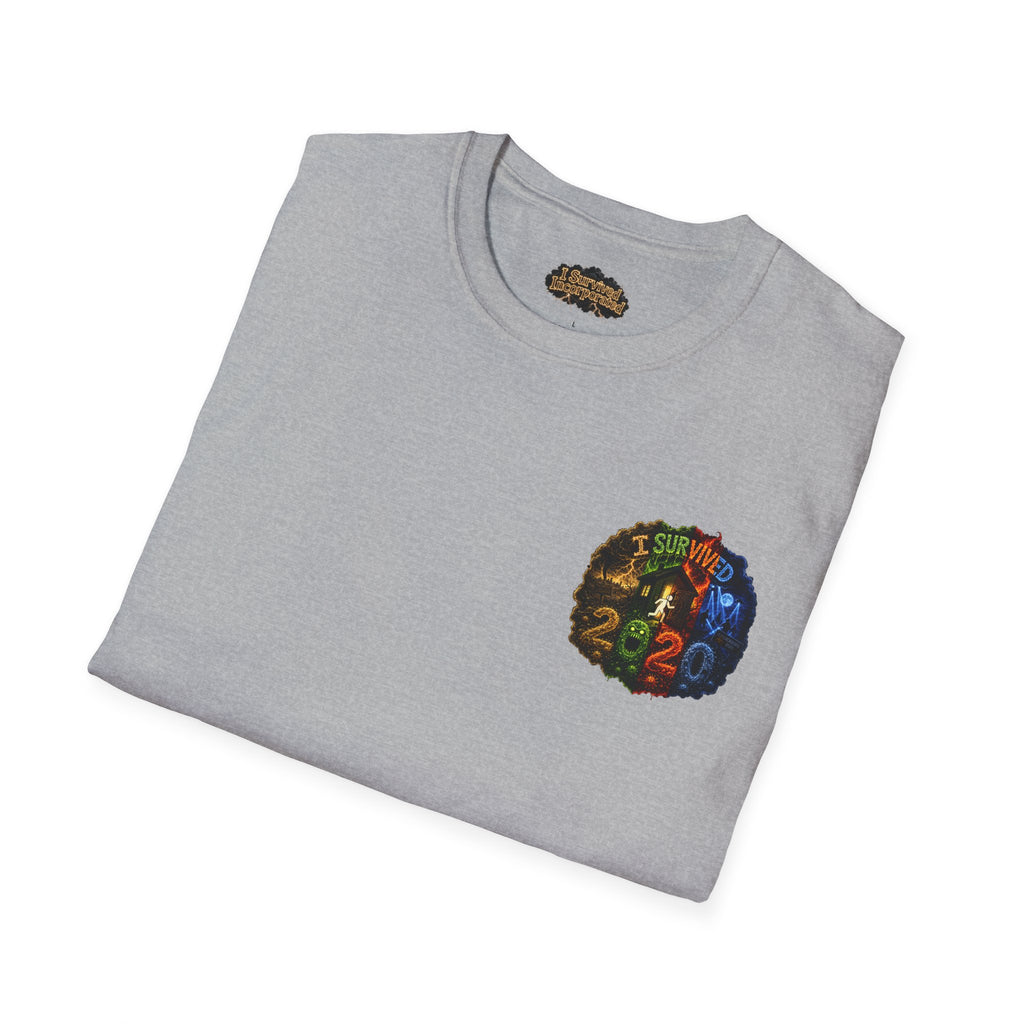 I Survived 2020 — "No Signal" Test Pattern Tee Alien Broadcast Finale Summer Premiere Unisex Softstyle T-Shirt
