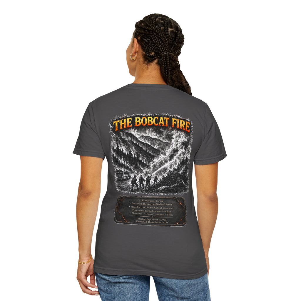 I Survived 2020 — WILDFIRES S2:E2: "The Bobcat Fire" Memorial Unisex Garment-Dyed T-shirt