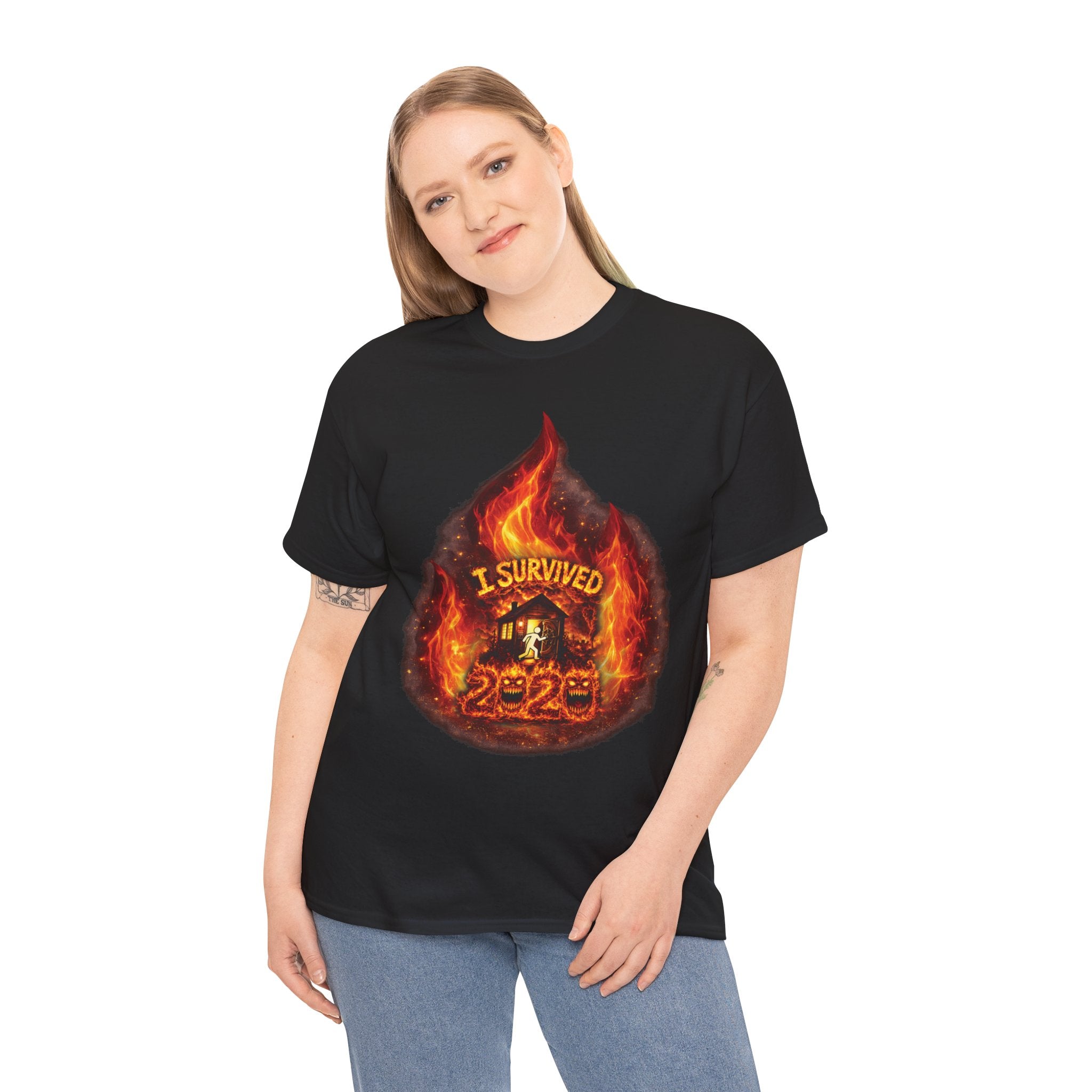 I Survived 2020 — Director's Cut S2:E1 "Berry Creek" | Wildfire Edition Memorial Unisex Heavy Cotton Tee