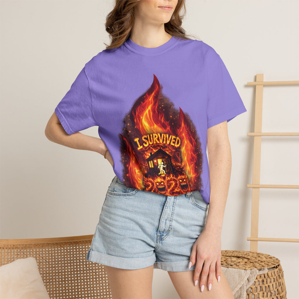 I Survived 2020 — Director's Cut S2:E4 "Western U.S. Wildfire Season" | Mid-Season Finale Pt. 1 | Wildfire Edition Memorial Unisex Garment-Dyed T-shirt