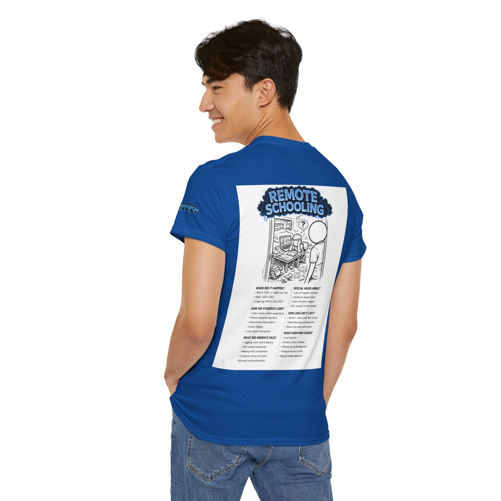 I Survived 2020 — S3:E3 "Remote Schooling" | Lockdown Edition Documentary Unisex Heavy Cotton Tee (SPECIAL EDITION)