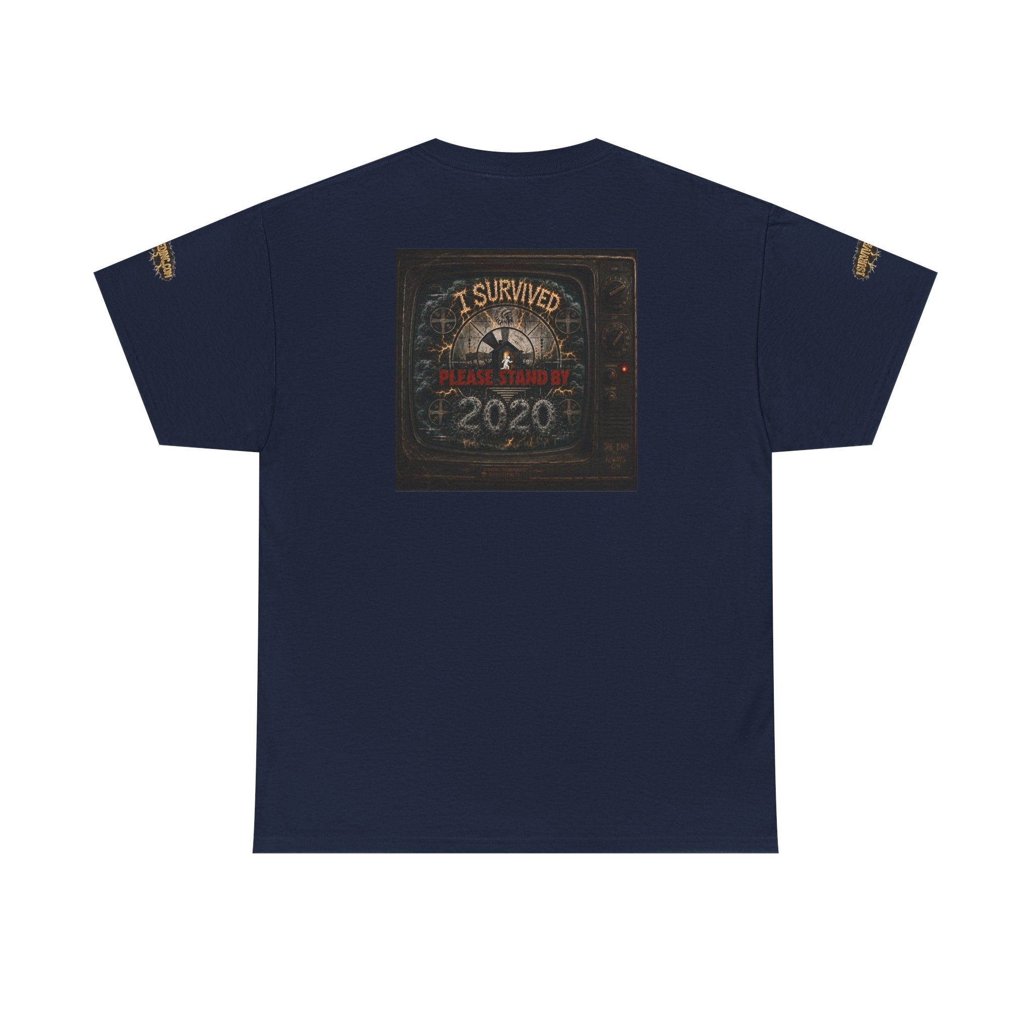 I Survived 2020 — "Please Stand By" Test Pattern Tee Special Edition Summer Premier Unisex Heavy Cotton Tee