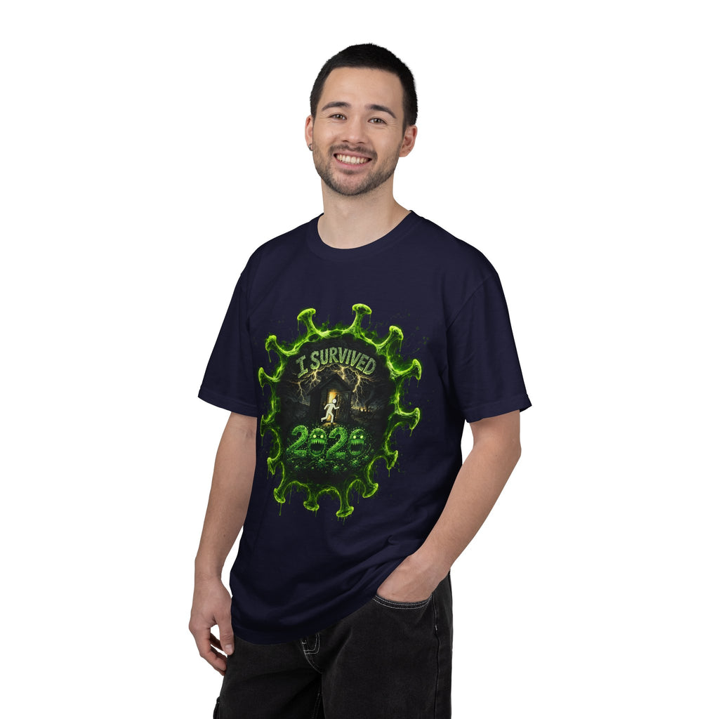 I Survived 2020 — Director's Cut S1:E1 "COVID-19: The Coronavirus" | Pandemic Edition Unisex Garment-Dyed T-shirt
