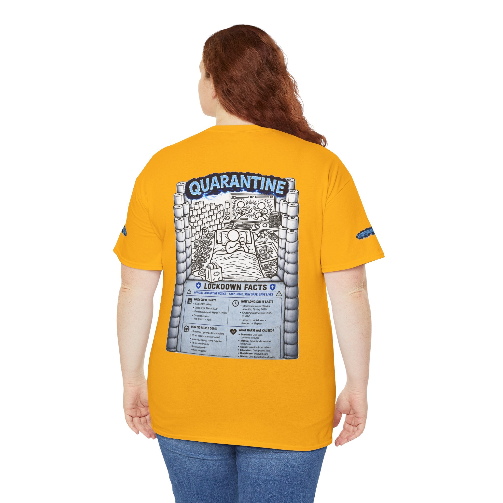 I Survived 2020 — LOCKDOWN S3:E1: Director's Cut Special Edition "Quarantine" Unisex Heavy Cotton Tee