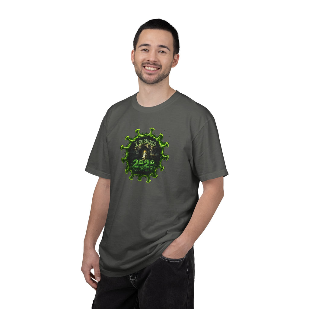 I Survived 2020 —  PANDEMIC S1:E1: Director's Cut "COVID-19: The Coronavirus" Unisex Garment-Dyed T-shirt