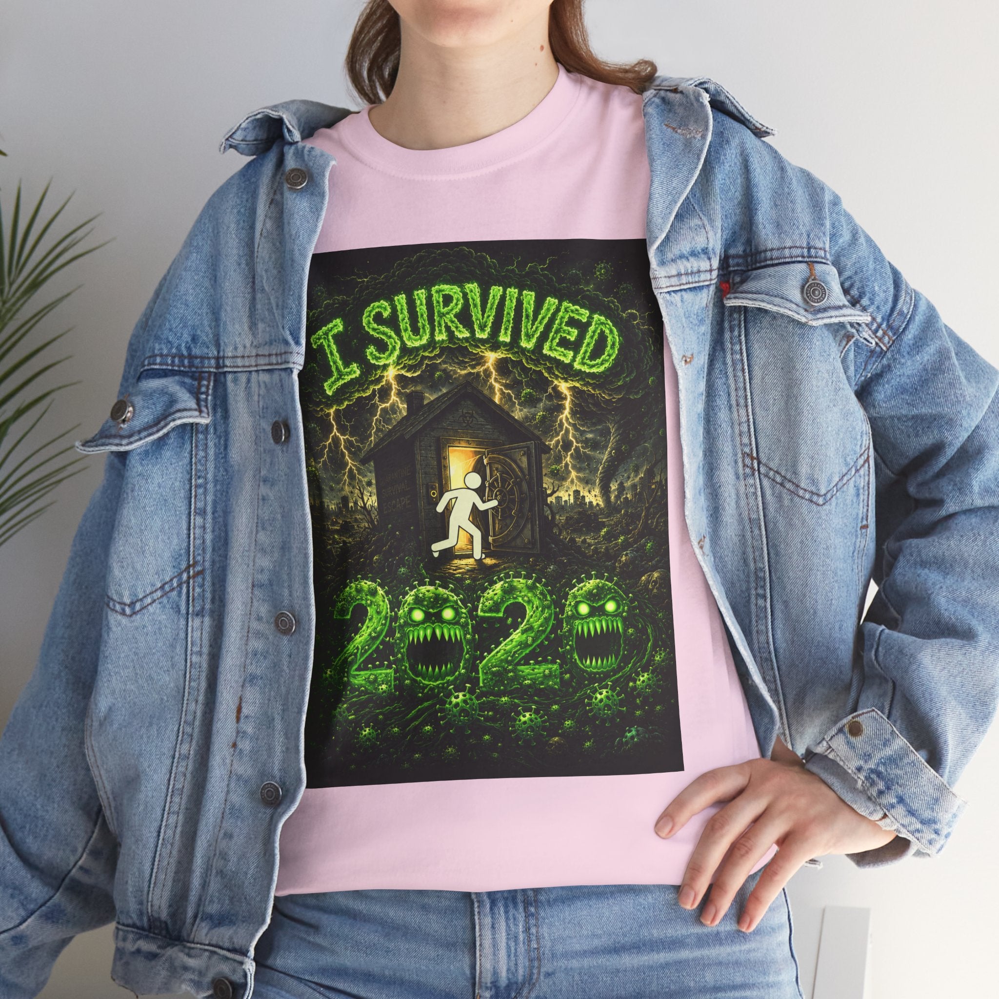 I Survived 2020 — S1:E1 "COVID-19: The Coronavirus" | Pandemic Edition Unisex Heavy Cotton Tee (SPECIAL EDITION)