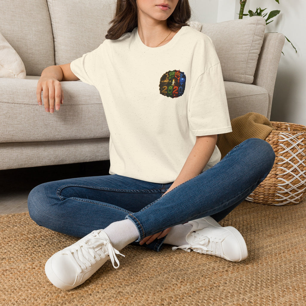I Survived 2020 — "No Signal" Test Pattern Tee Alien Broadcast Finale Summer Premiere Unisex Softstyle T-Shirt