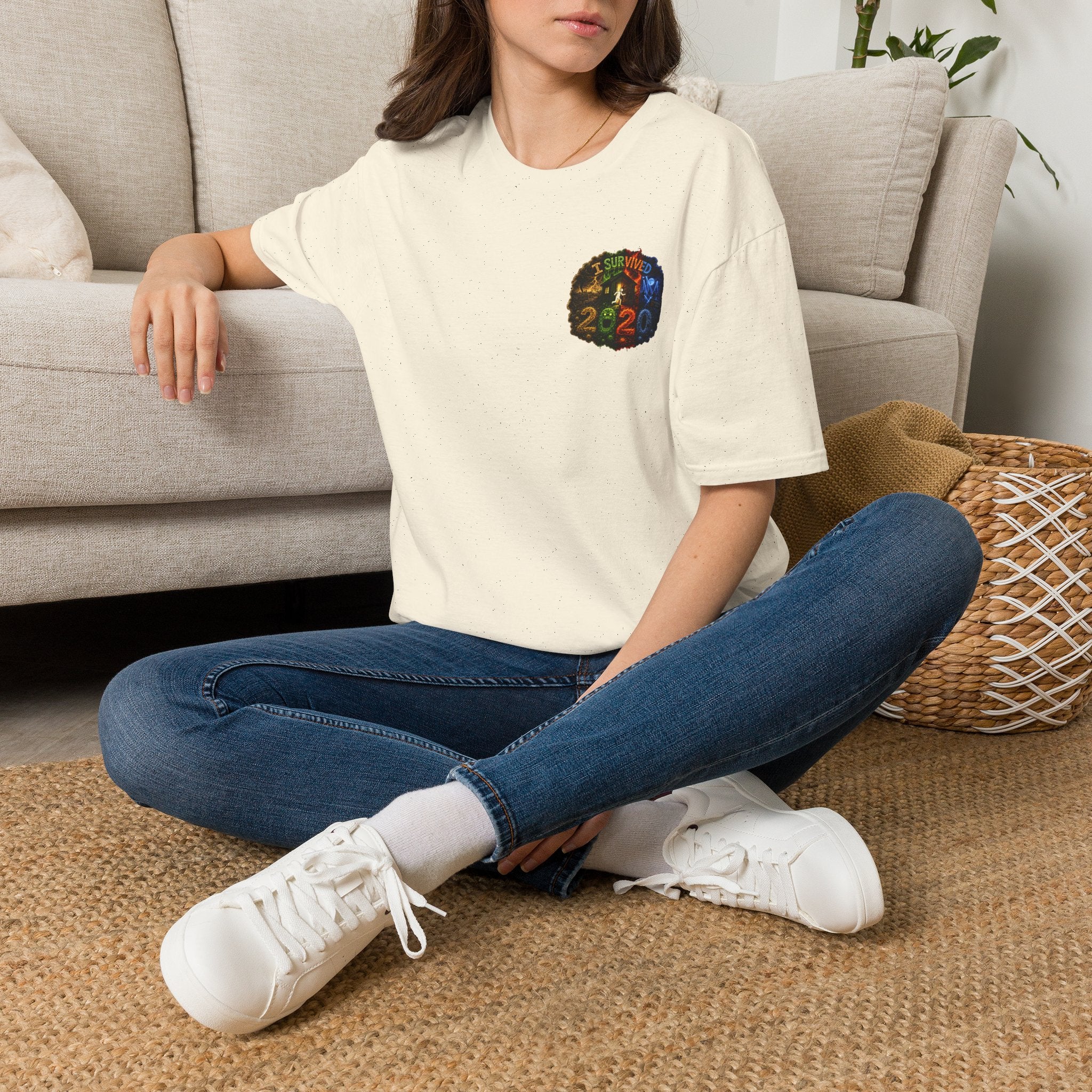 I Survived 2020 — "No Signal" Test Pattern Tee Alien Broadcast Finale Summer Premiere Unisex Softstyle T-Shirt