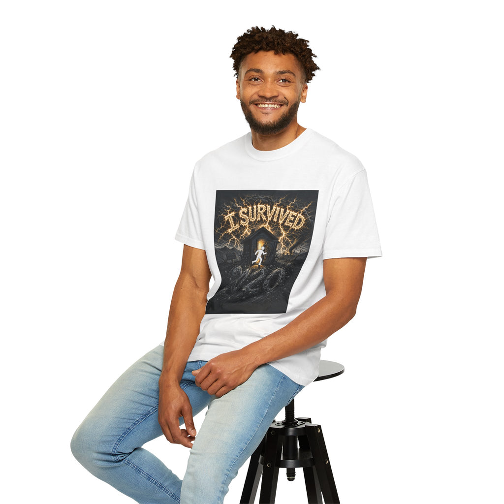 I Survived 2020 — Original Design Teaser Tee | Season 1 Premiere Drop Unisex Garment-Dyed T-shirt