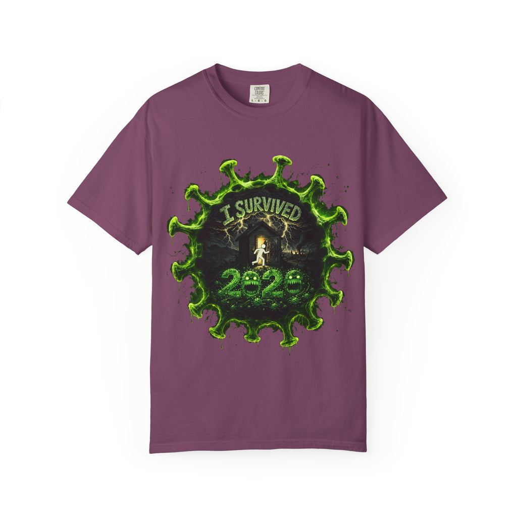 I Survived 2020 — Director's Cut S1:E4 "Mask Madness Mayhem Moment" | Pandemic Edition Unisex Garment-Dyed T-shirt