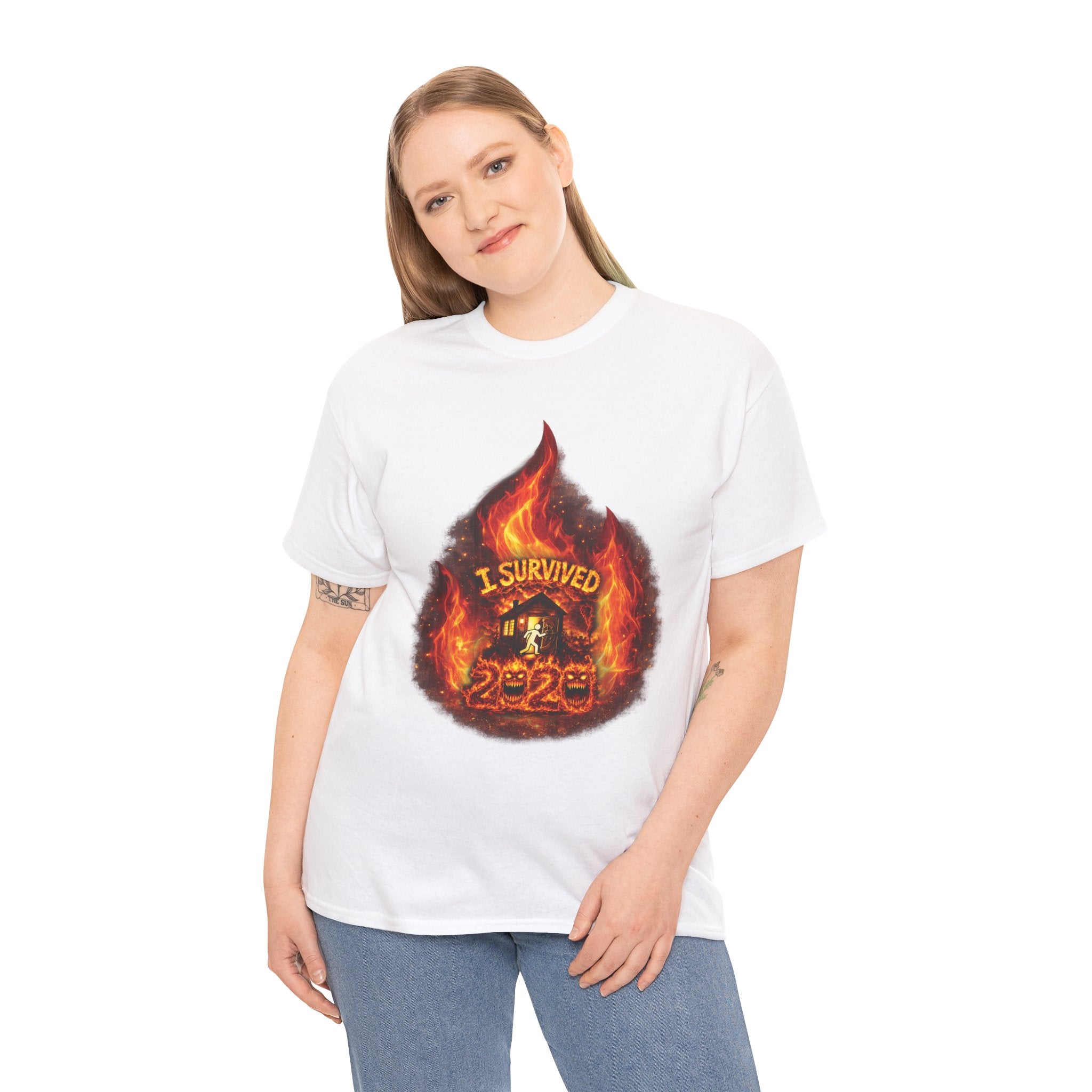 I Survived 2020 — Director's Cut S2:E1 "Berry Creek" | Wildfire Edition Memorial Unisex Heavy Cotton Tee