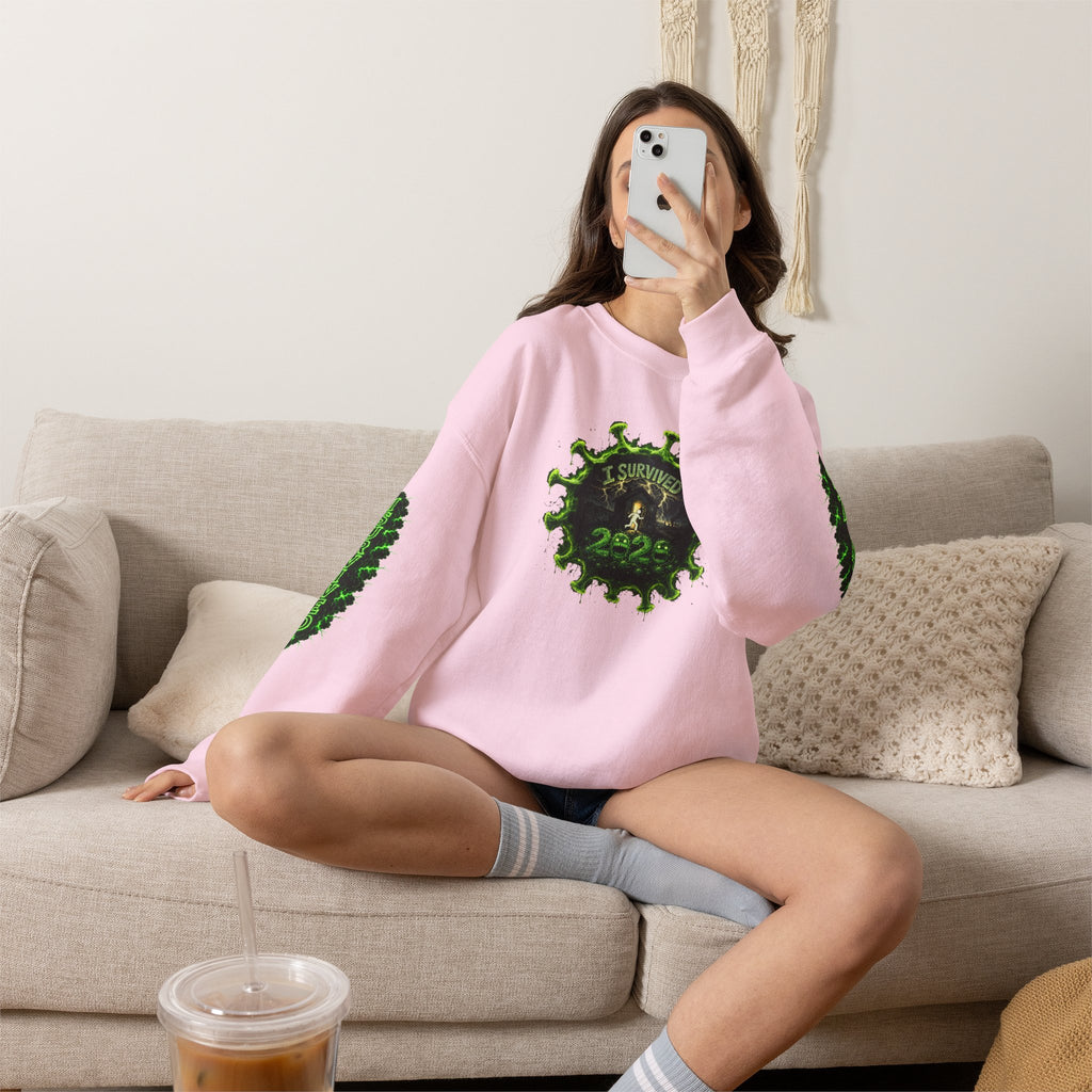 I Survived 2020 — PANDEMIC S1:E1: Director's Cut "COVID-19: The Coronavirus" Unisex Heavy Blend™ Crewneck Sweatshirt