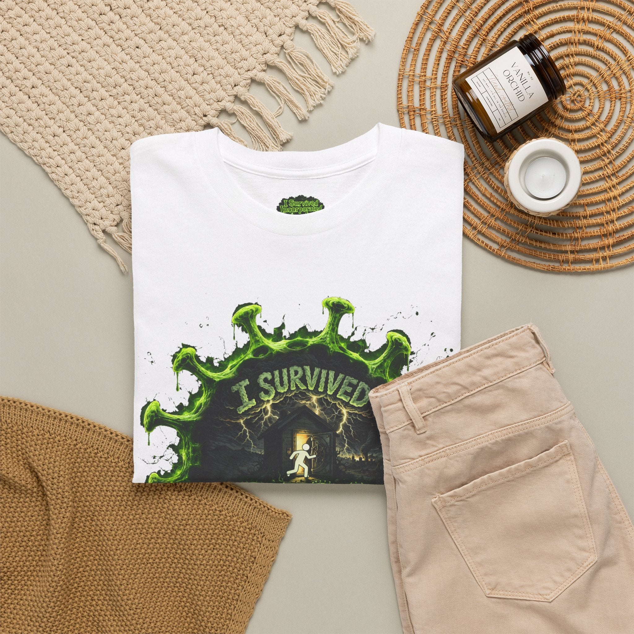 I Survived 2020 — Director's Cut S1:E1 "COVID-19: The Coronavirus" | Pandemic Edition Unisex Heavy Cotton Tee