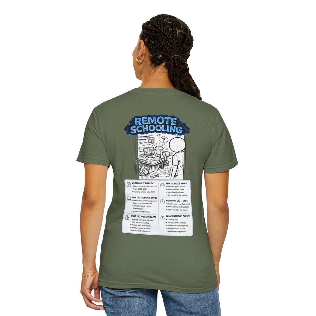 I Survived 2020 — Director's Cut S3:E3 "Remote Schooling" | Lockdown Edition Documentary Unisex Garment-Dyed T-shirt