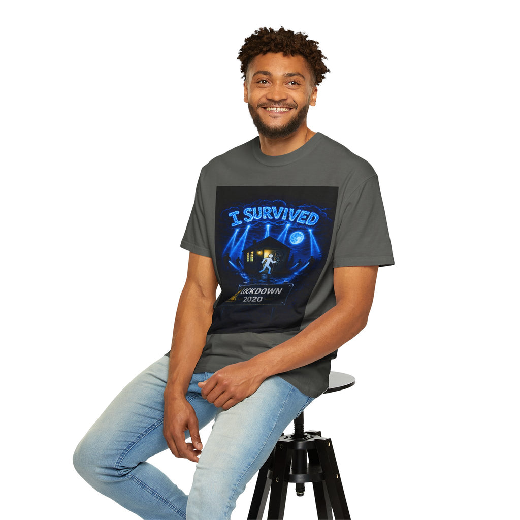 I Survived 2020 — LOCKDOWN S3:E3: "Remote Schooling" Unisex Garment-Dyed T-shirt