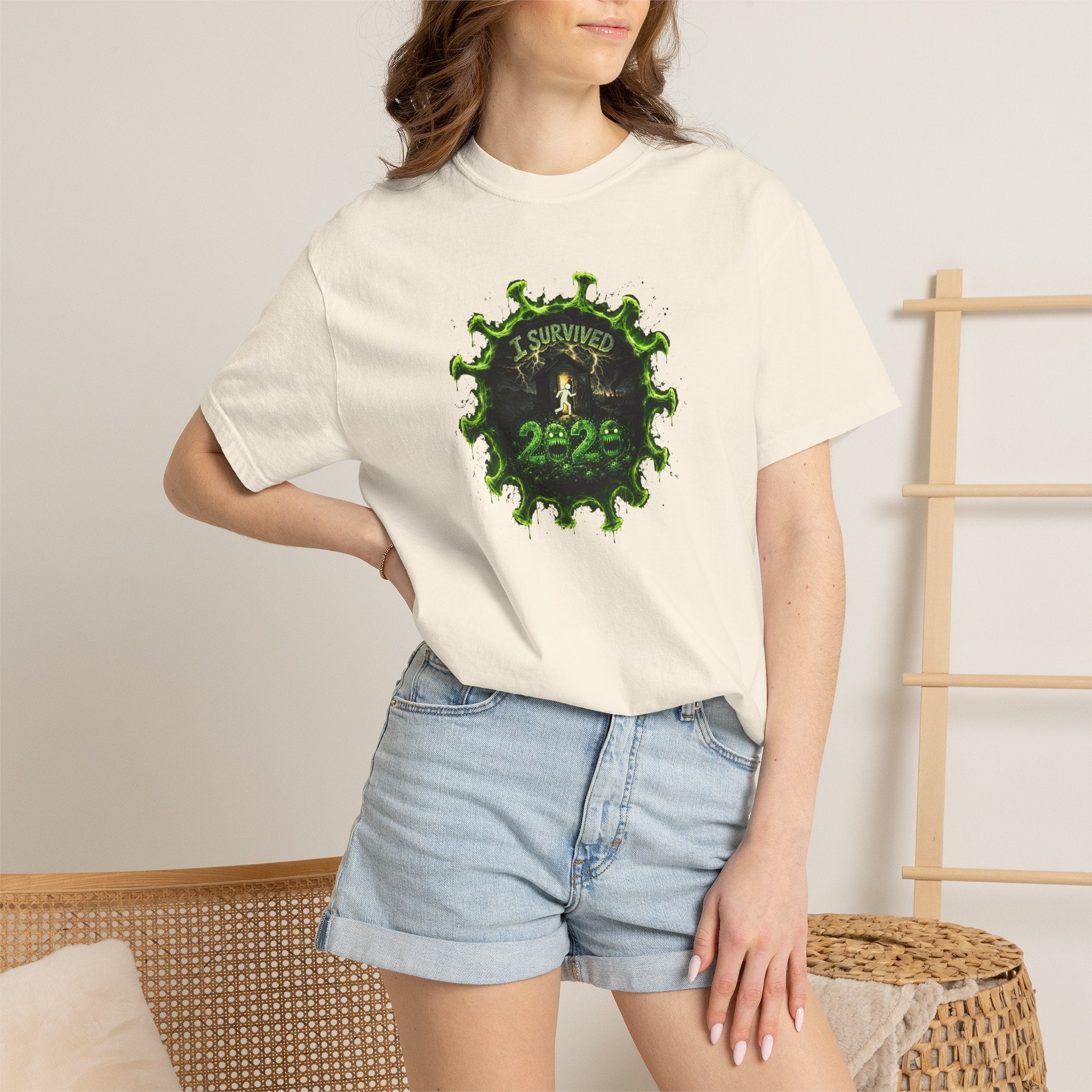 I Survived 2020 — PANDEMIC S1:E5: Director's Cut "Delivery Doomsday" Unisex Garment-Dyed T-shirt