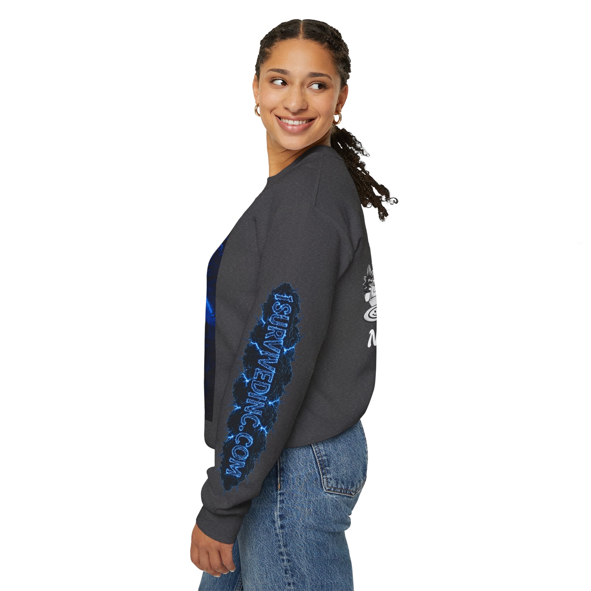 I Survived 2020 — LOCKDOWN S3:E4: "Working From Home" Unisex Heavy Blend™ Crewneck Sweatshirt