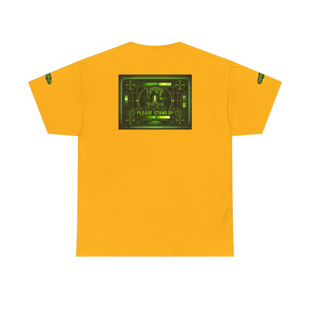 I Survived 2020 — "Please Stand By" Test Pattern Toxic Signal Tee Special Edition Summer Premiere Unisex Heavy Cotton Tee