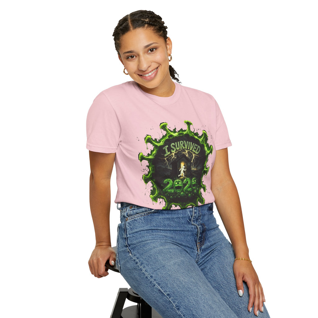 I Survived 2020 — Director's Cut S1:E3 "The Jab!" | Pandemic Edition Unisex Garment-Dyed T-shirt