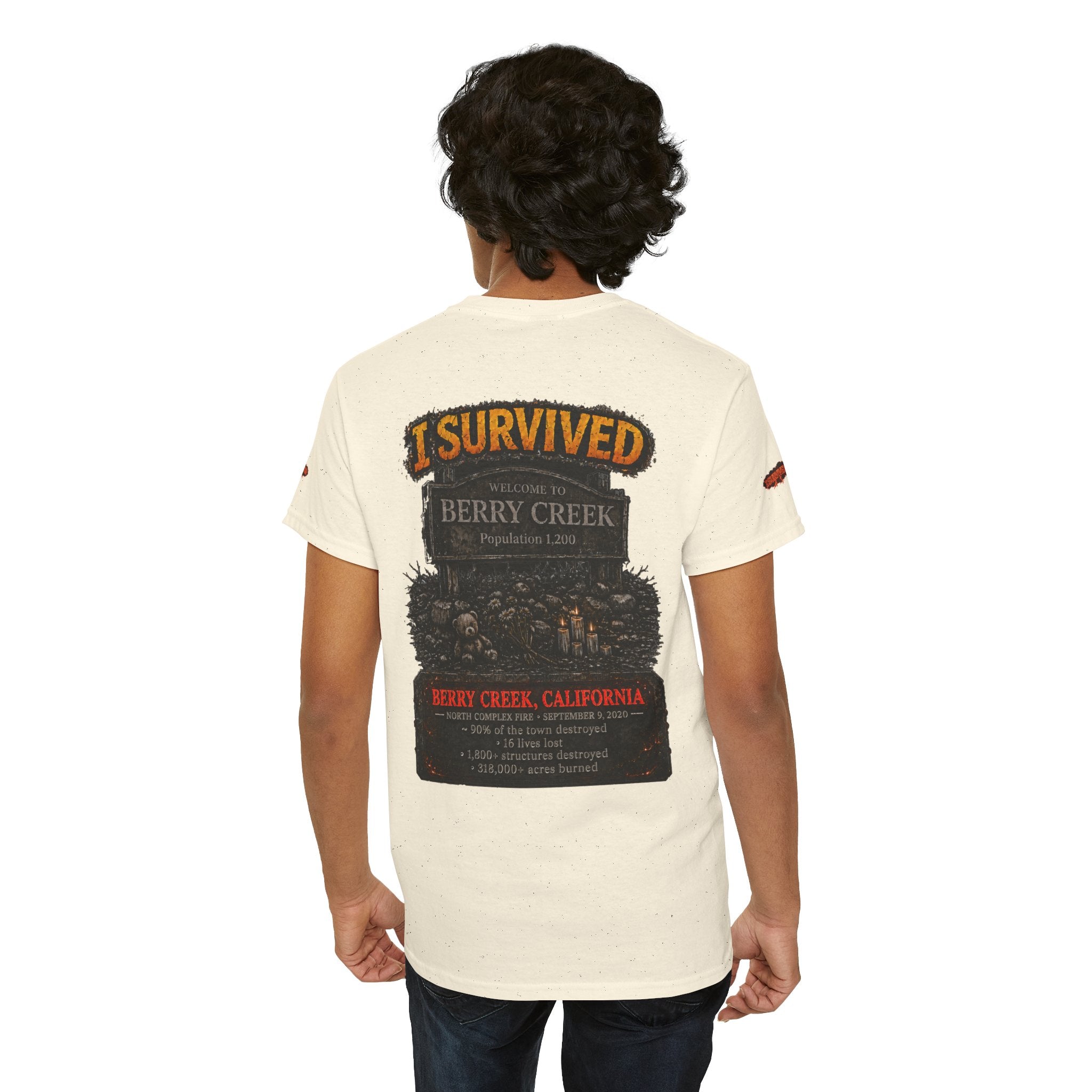 I Survived 2020 — Director's Cut S2:E1 "Berry Creek" | Wildfire Edition Memorial Unisex Heavy Cotton Tee (SPECIAL EDITION)