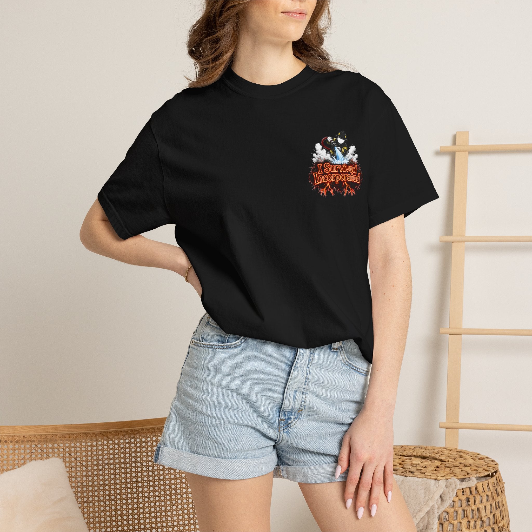 I Survived 2020 — "Please Stand By" Test Pattern Tee Wildfire Signal Edition Summer Premiere Unisex Garment-Dyed T-shirt