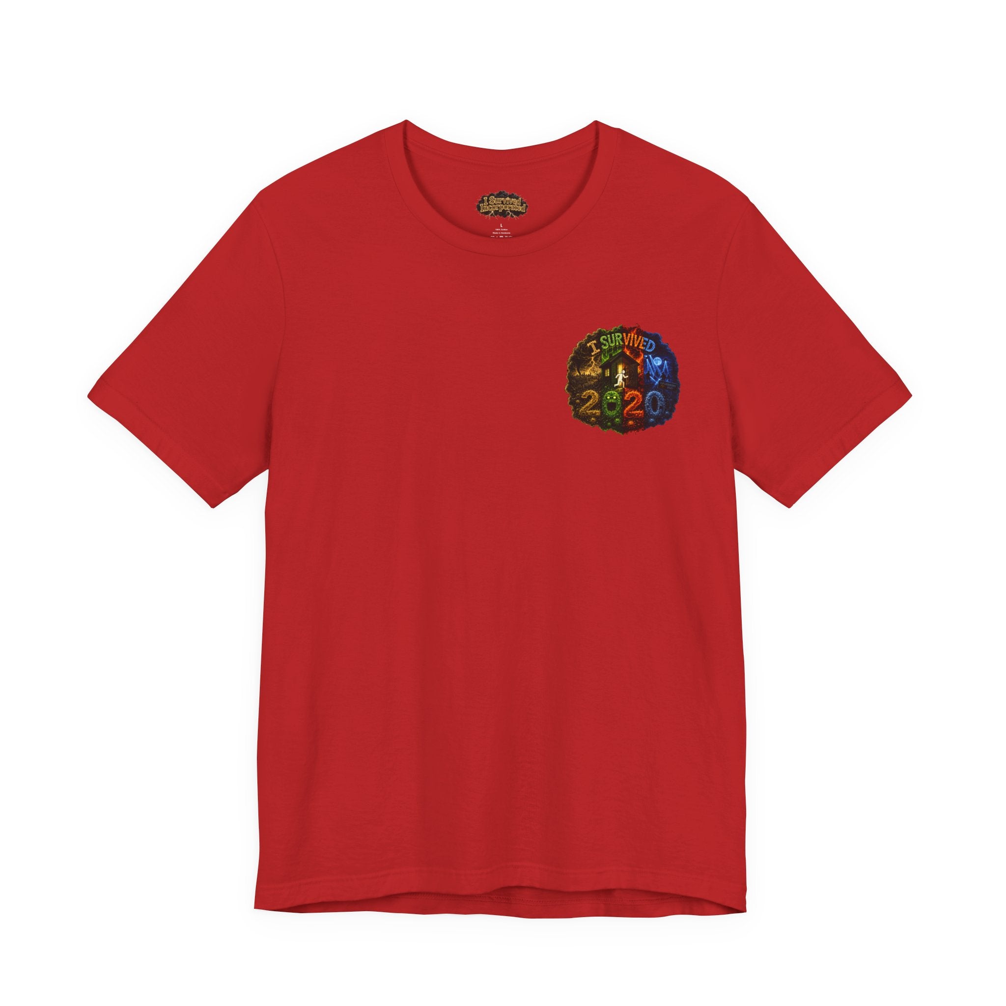 I Survived 2020 — "No Signal" Test Pattern Tee Alien Broadcast Finale Summer Premiere Unisex Jersey Short Sleeve Tee