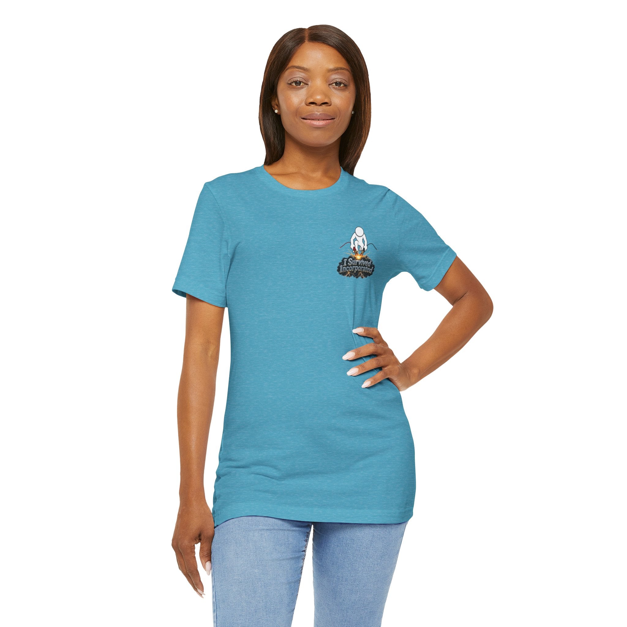 I Survived 2020 — "Please Stand By" Test Pattern Tee Summer Premier Unisex Jersey Short Sleeve Tee