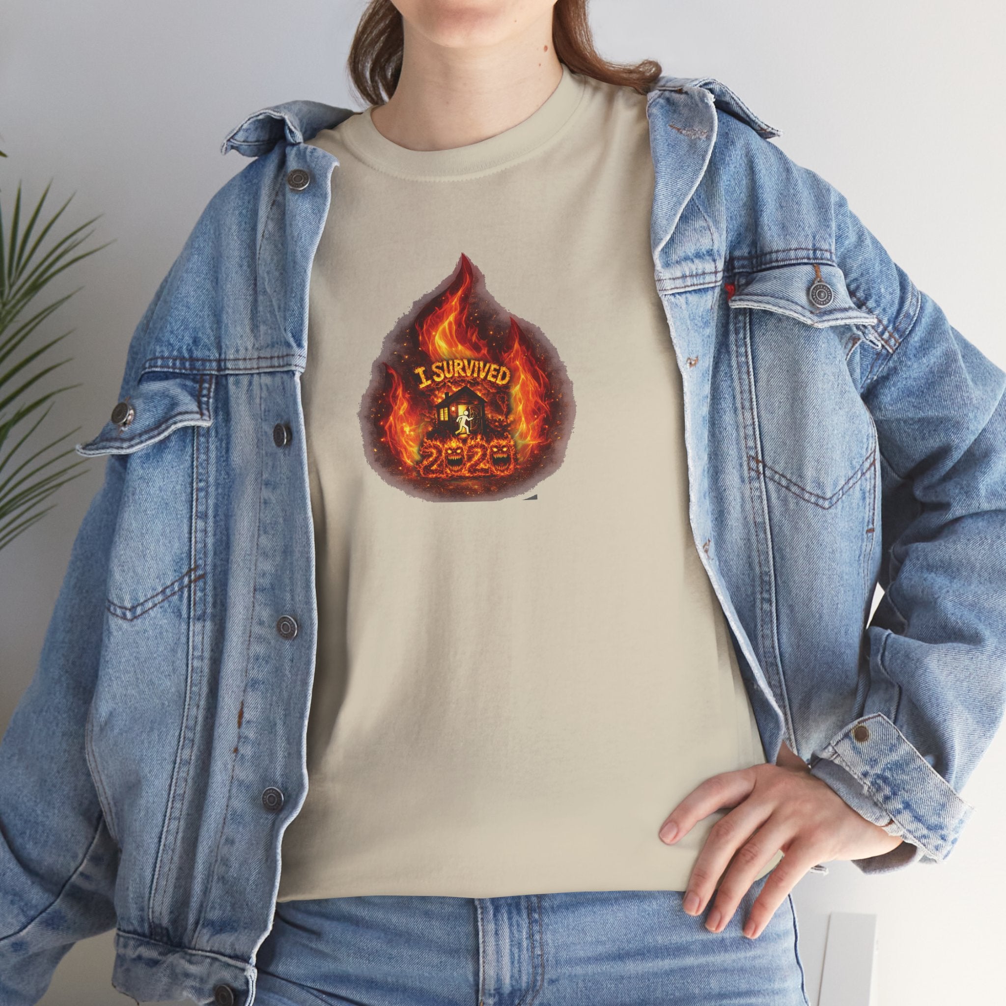 I Survived 2020 — WILDFIRES S2:E3: Director's Cut "The California Wildfires" Memorial Unisex Heavy Cotton Tee