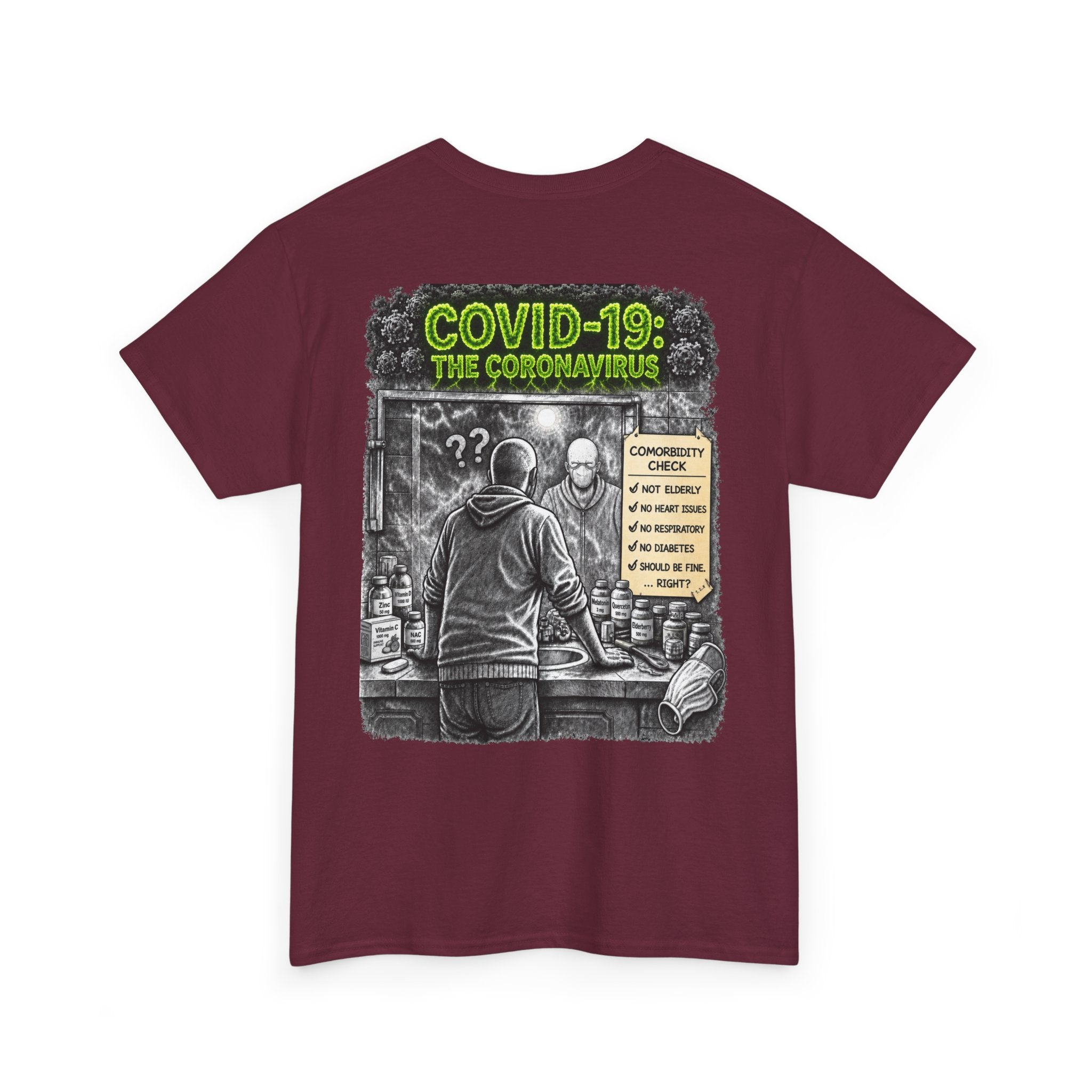 I Survived 2020 — Director's Cut S1:E1 "COVID-19: The Coronavirus" | Pandemic Edition Unisex Heavy Cotton Tee