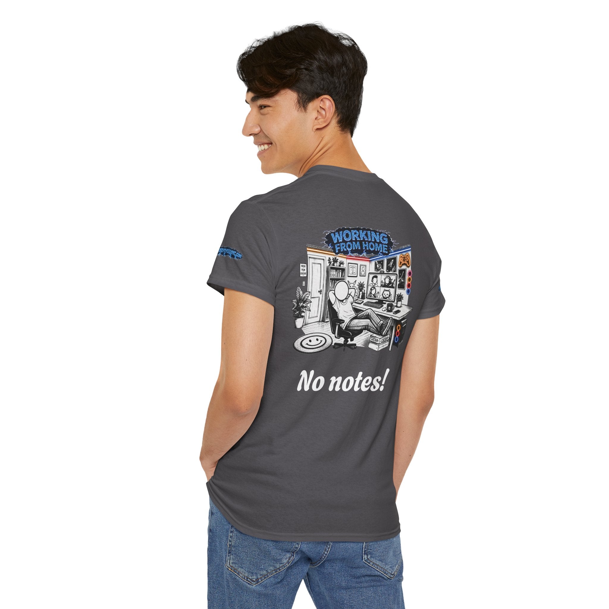 I Survived 2020 — LOCKDOWN S3:E3: Director's Cut Special Edition "Working From Home" Unisex Heavy Cotton Tee