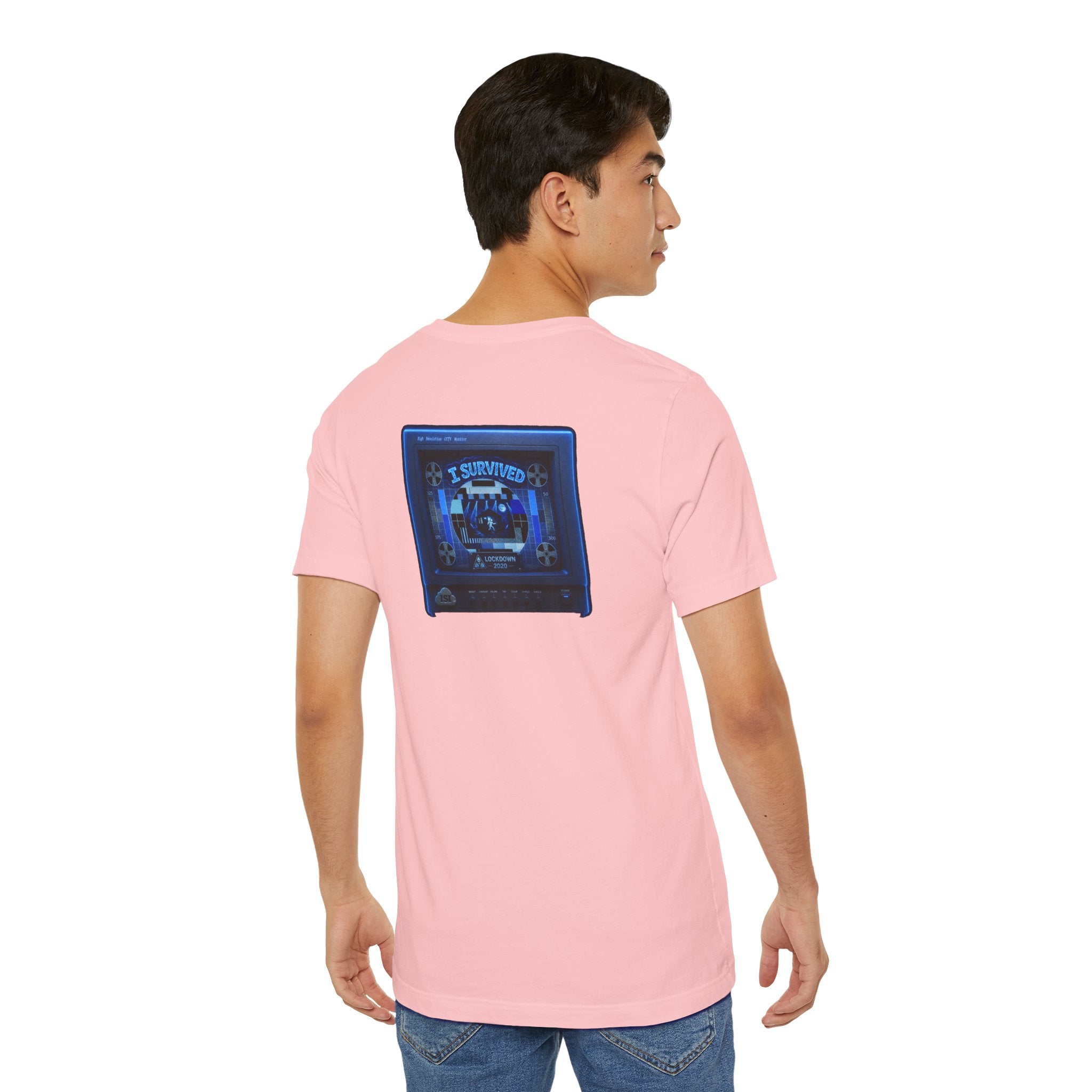 I Survived 2020 — "Please Stand By" Test Pattern Tee Lockdown Summer Exclusive Unisex Jersey Short Sleeve Tee