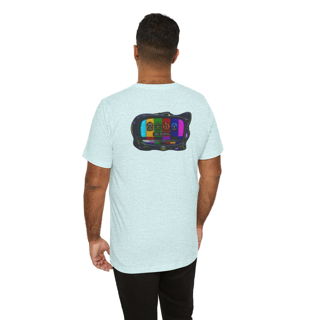 I Survived 2020 — "No Signal" Test Pattern Tee Alien Broadcast Finale Summer Premiere Unisex Jersey Short Sleeve Tee