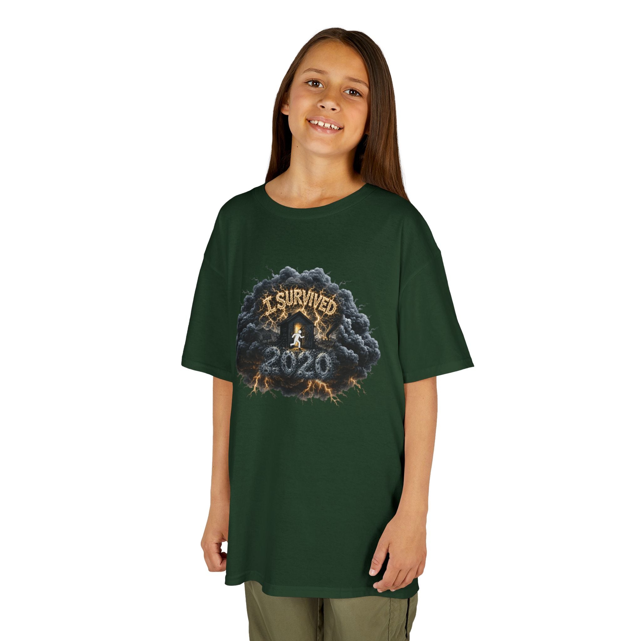 I Survived 2020 — Director's Cut Original Design Teaser Tee | Season 1 Premiere Drop Kids Heavy Cotton™ Tee