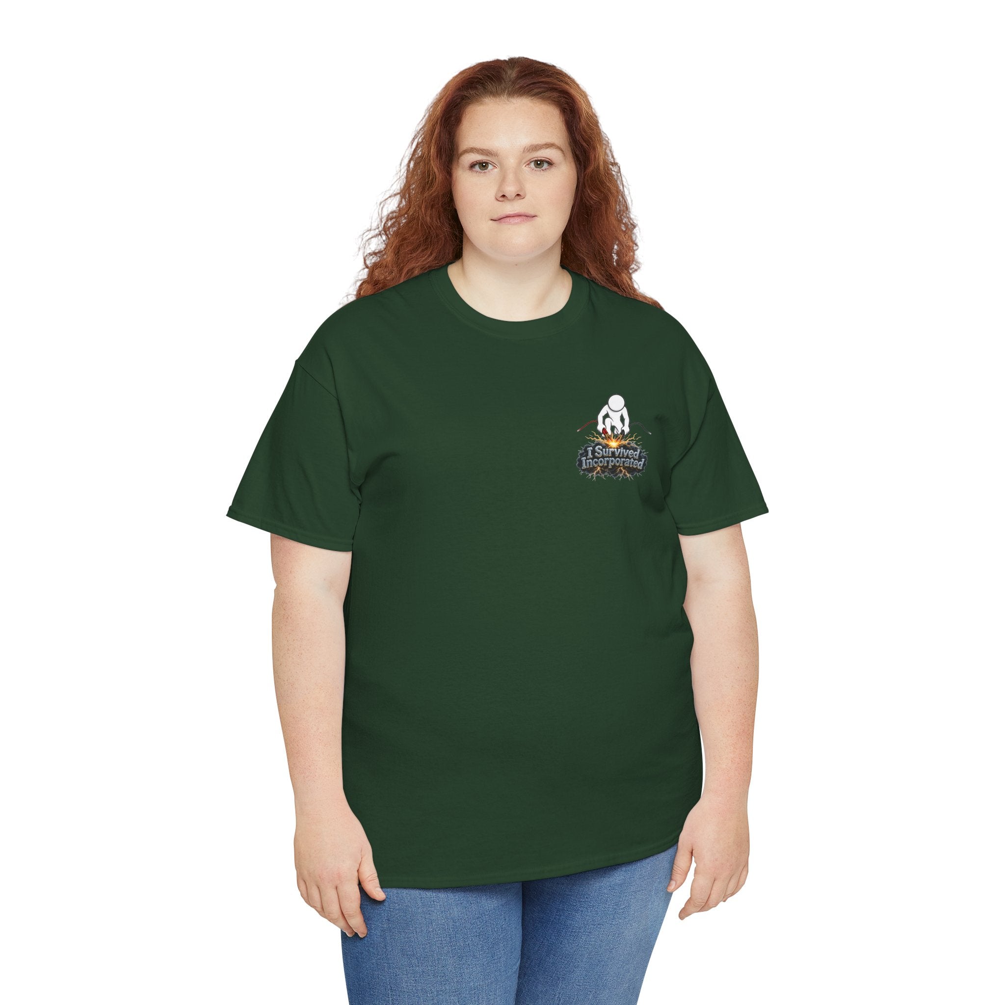 I Survived 2020 — "Please Stand By" Test Pattern Tee Summer Premier Unisex Heavy Cotton Tee