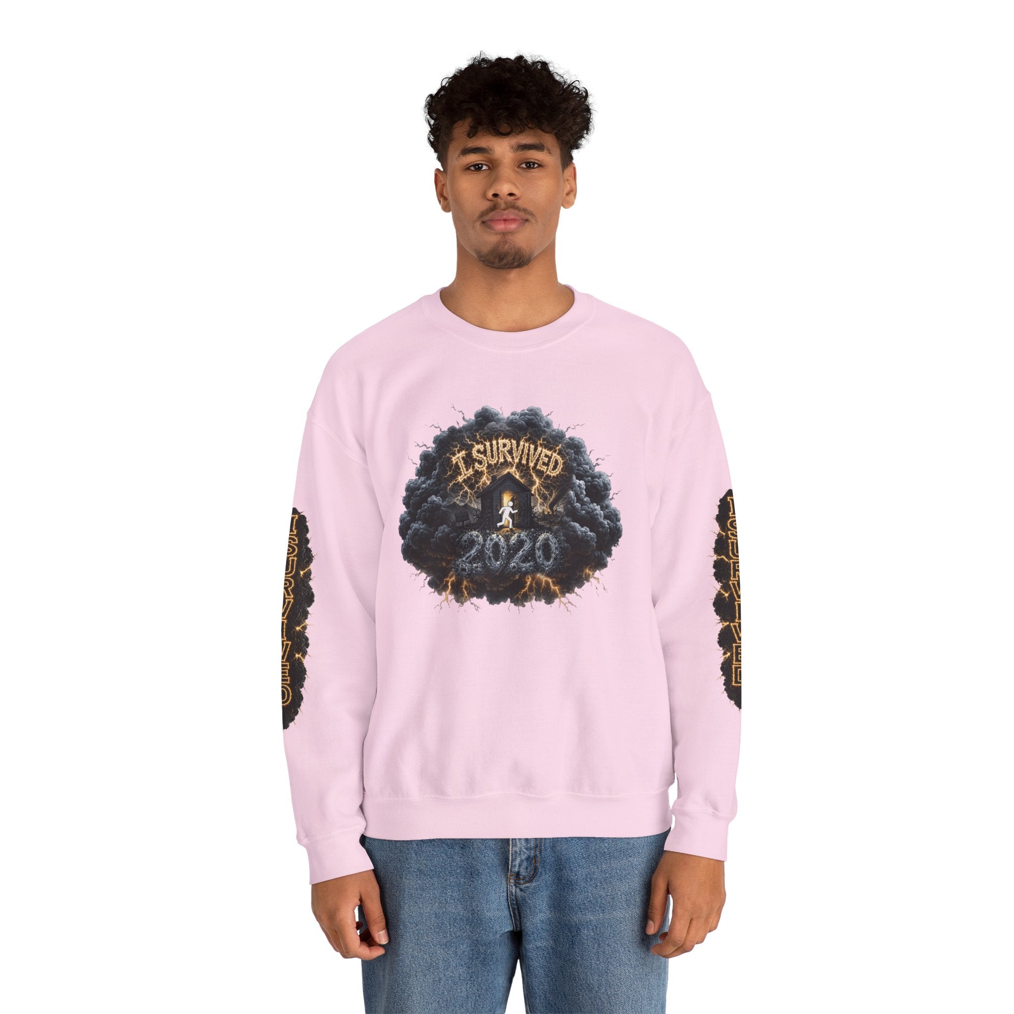 I Survived 2020 — Director's Cut Original Design Teaser Tee | Season 1 Premiere Drop Unisex Heavy Blend™ Crewneck Sweatshirt (SPECIAL EDITION)