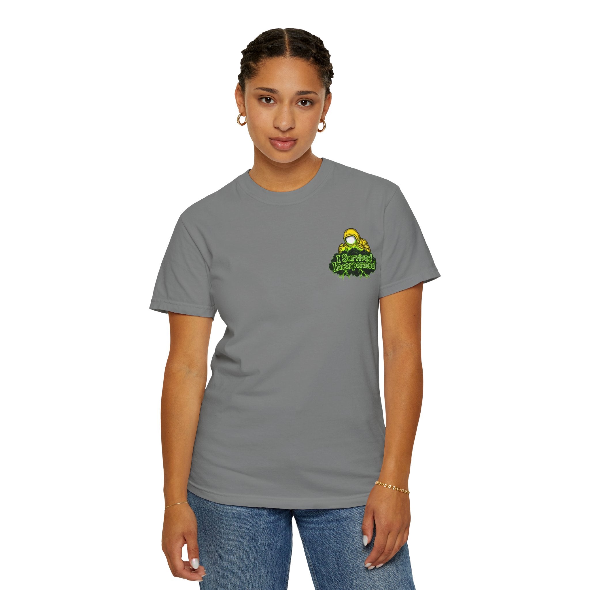 I Survived 2020 — "Please Stand By" Test Pattern Toxic Signal Tee Summer Premiere Unisex Garment-Dyed T-shirt