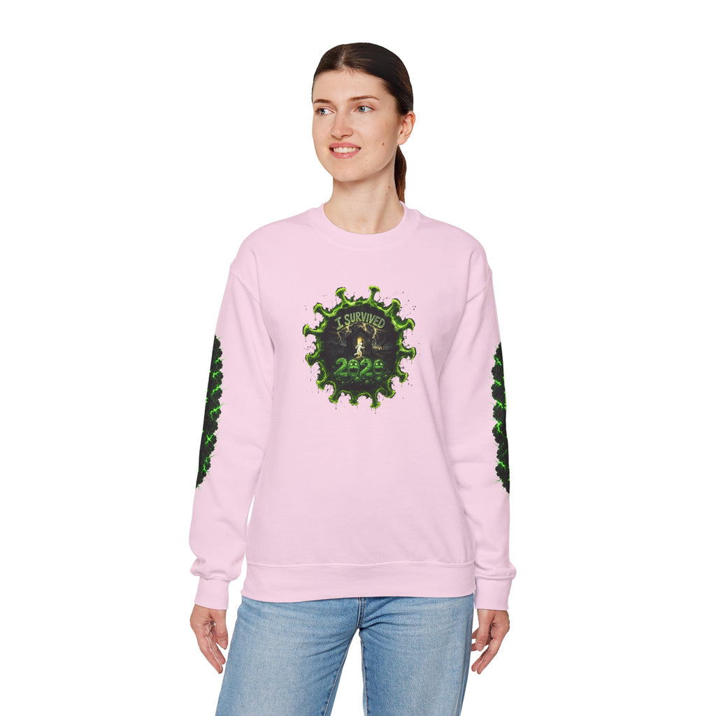 I Survived 2020 — PANDEMIC S1:E1: Director's Cut "COVID-19: The Coronavirus" Unisex Heavy Blend™ Crewneck Sweatshirt