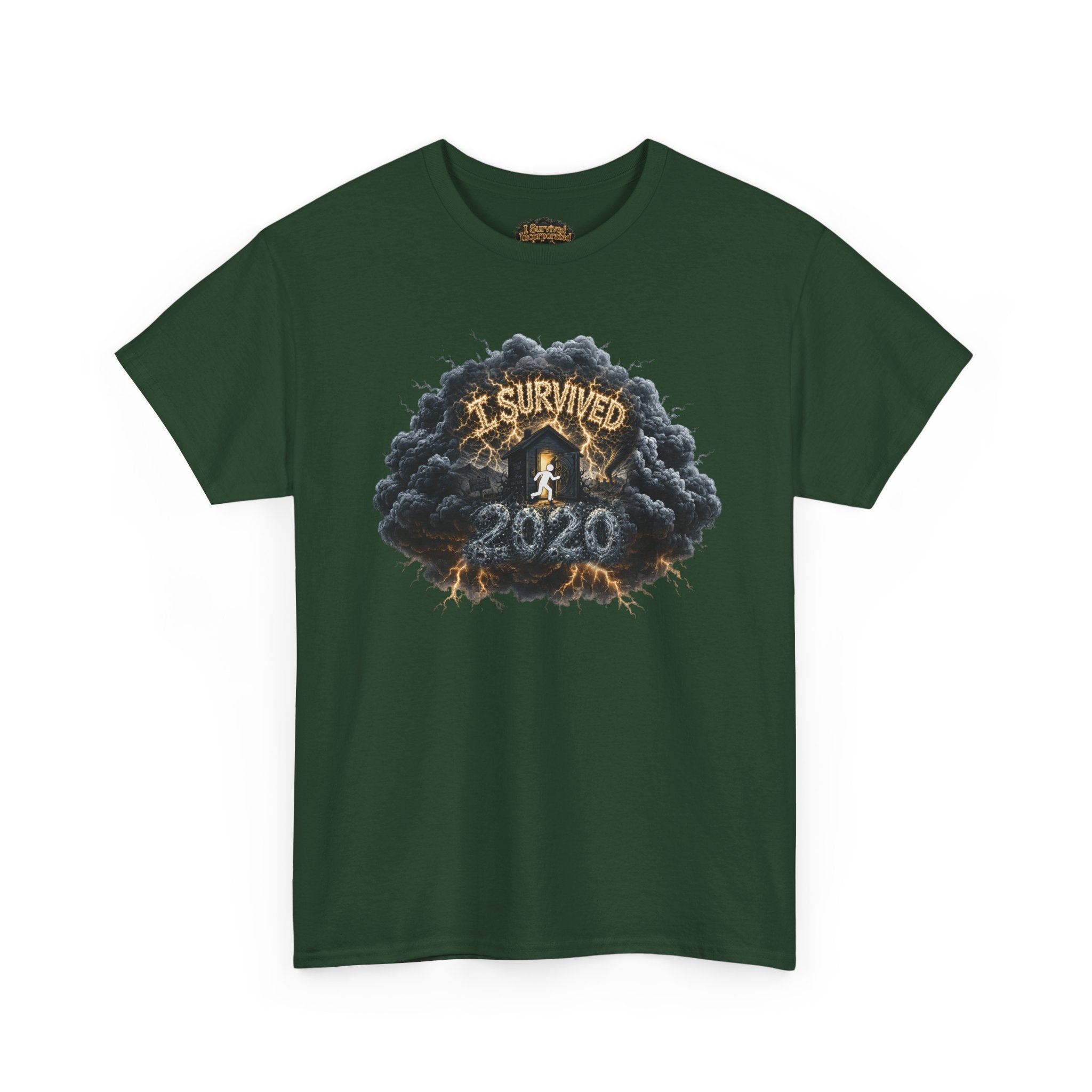 I Survived 2020 —  Deriector's Cut Original Design Teaser Tee | Season 1 Premiere Drop Unisex Heavy Cotton Tee
