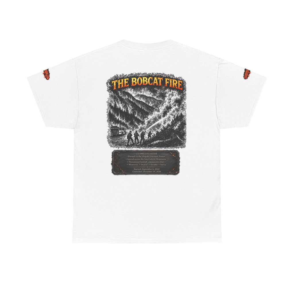 I Survived 2020 — WILDFIRES S2:E2: Special Edition "The Bobcat Fire" Memorial Unisex Heavy Cotton Tee