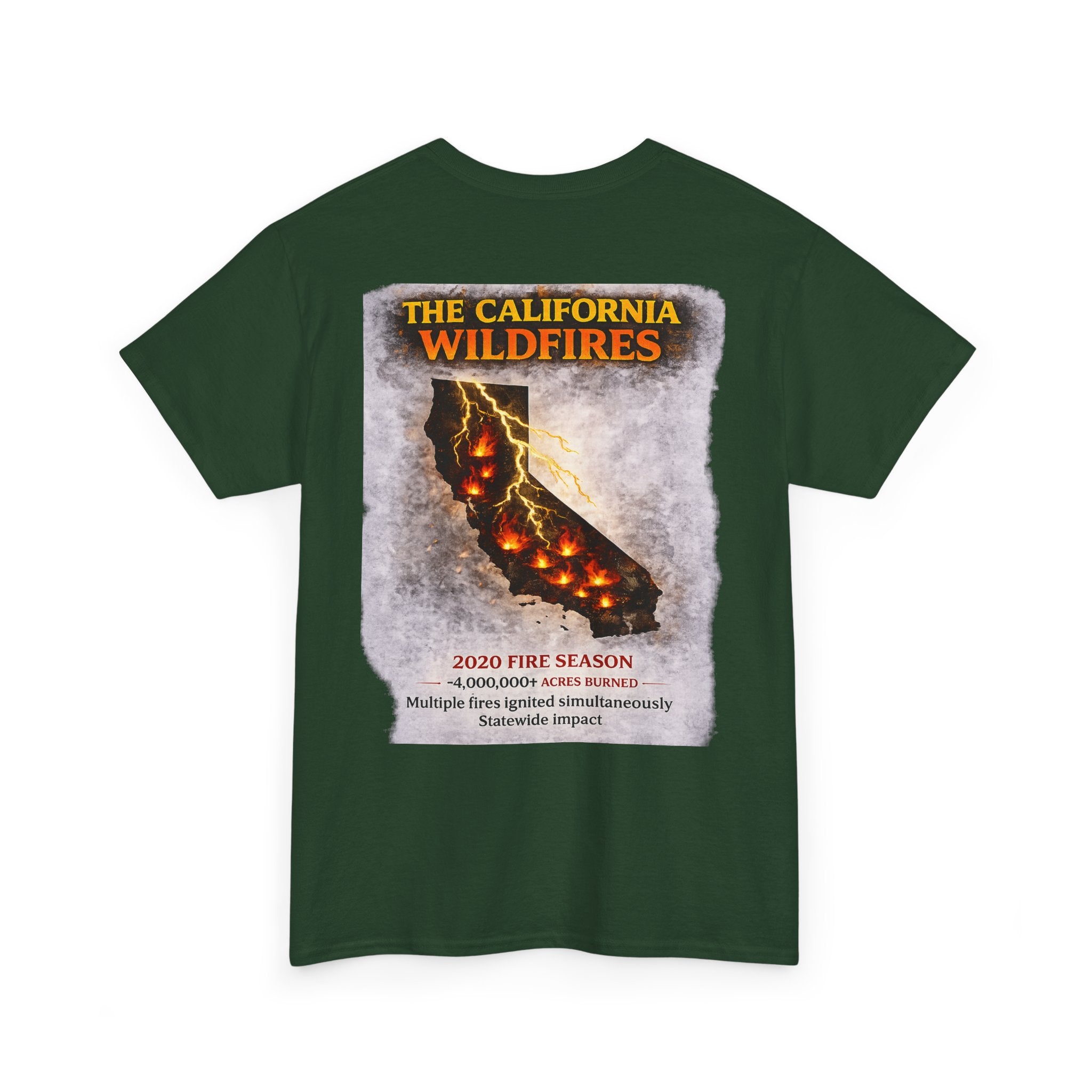 I Survived 2020 — S2:E3 "The California Wildfires" | Wildfire Edition Memorial Unisex Heavy Cotton Tee