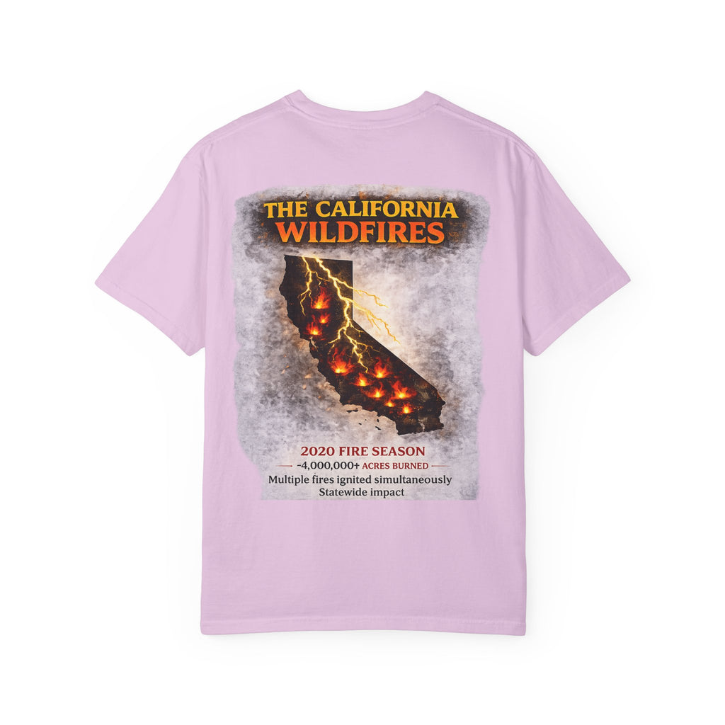 I Survived 2020 — S2:E3 "The California Wildfires" | Wildfire Edition Memorial Unisex Garment-Dyed T-shirt