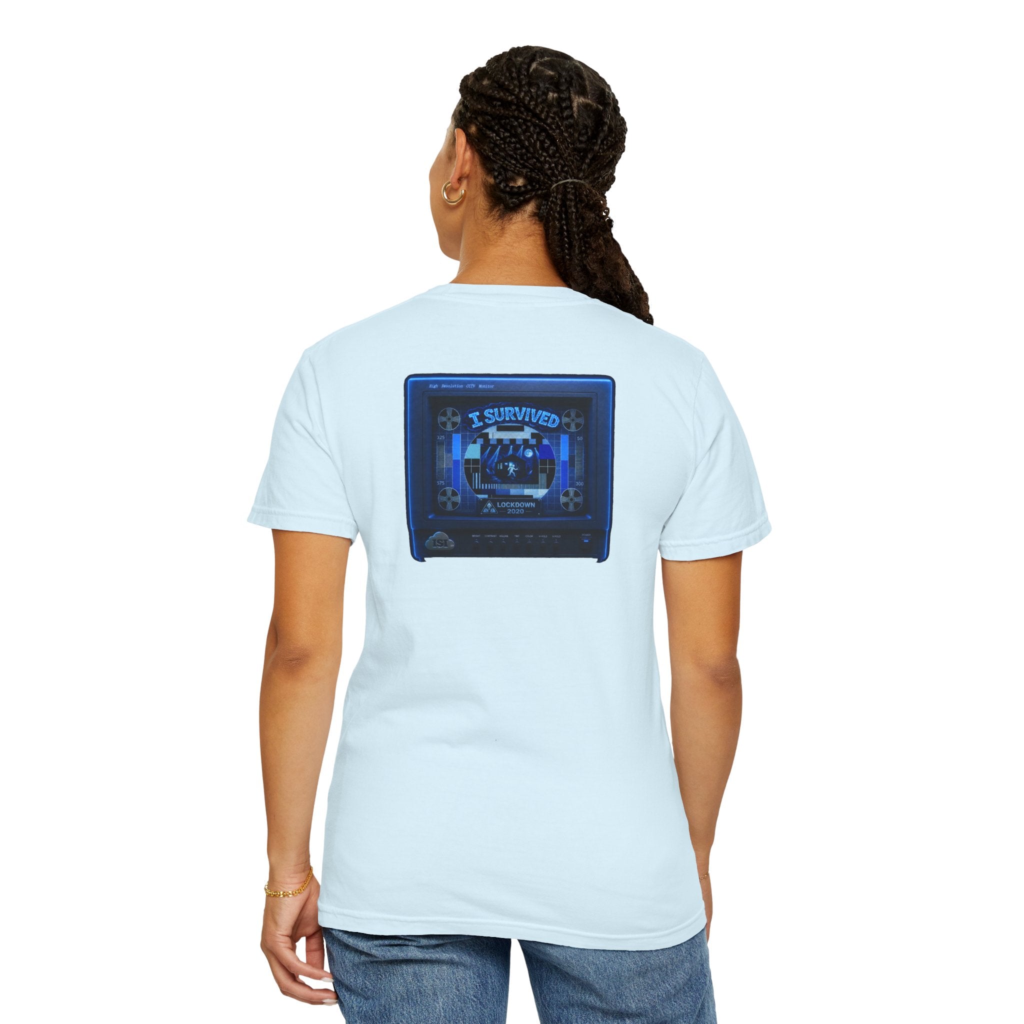 I Survived 2020 — "Please Stand By" Test Pattern Tee Lockdown Special Edition Summer Exclusive Unisex Garment-Dyed T-shirt